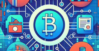 Illustrasjon av stablecoins: symboler for ulike fiat-peggede kryptomynter plassert mellom digitale betalingslinjer, med norske elementer og et balansert fargevalg for tillit og teknologi.